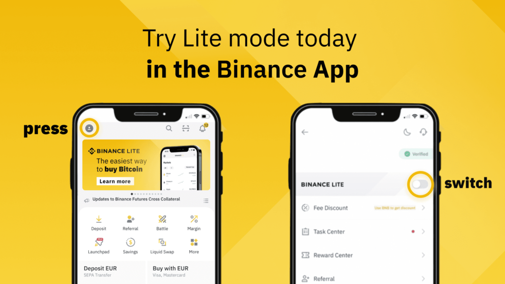 binance : mobile app