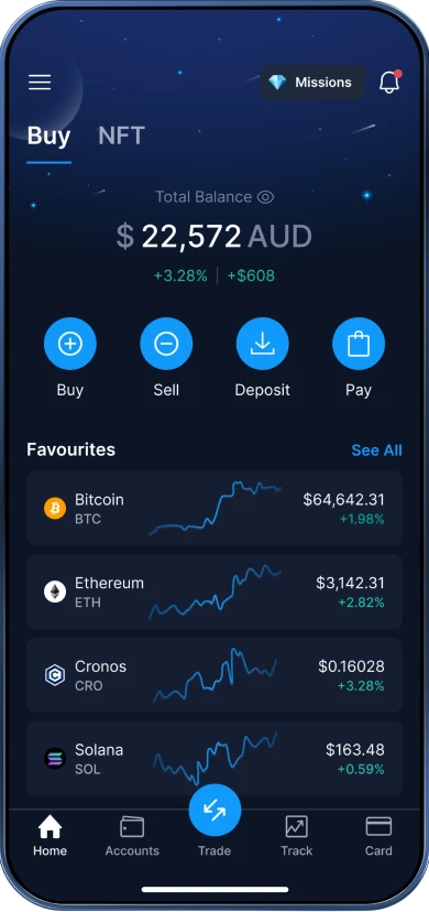 Crypto.com mobile app